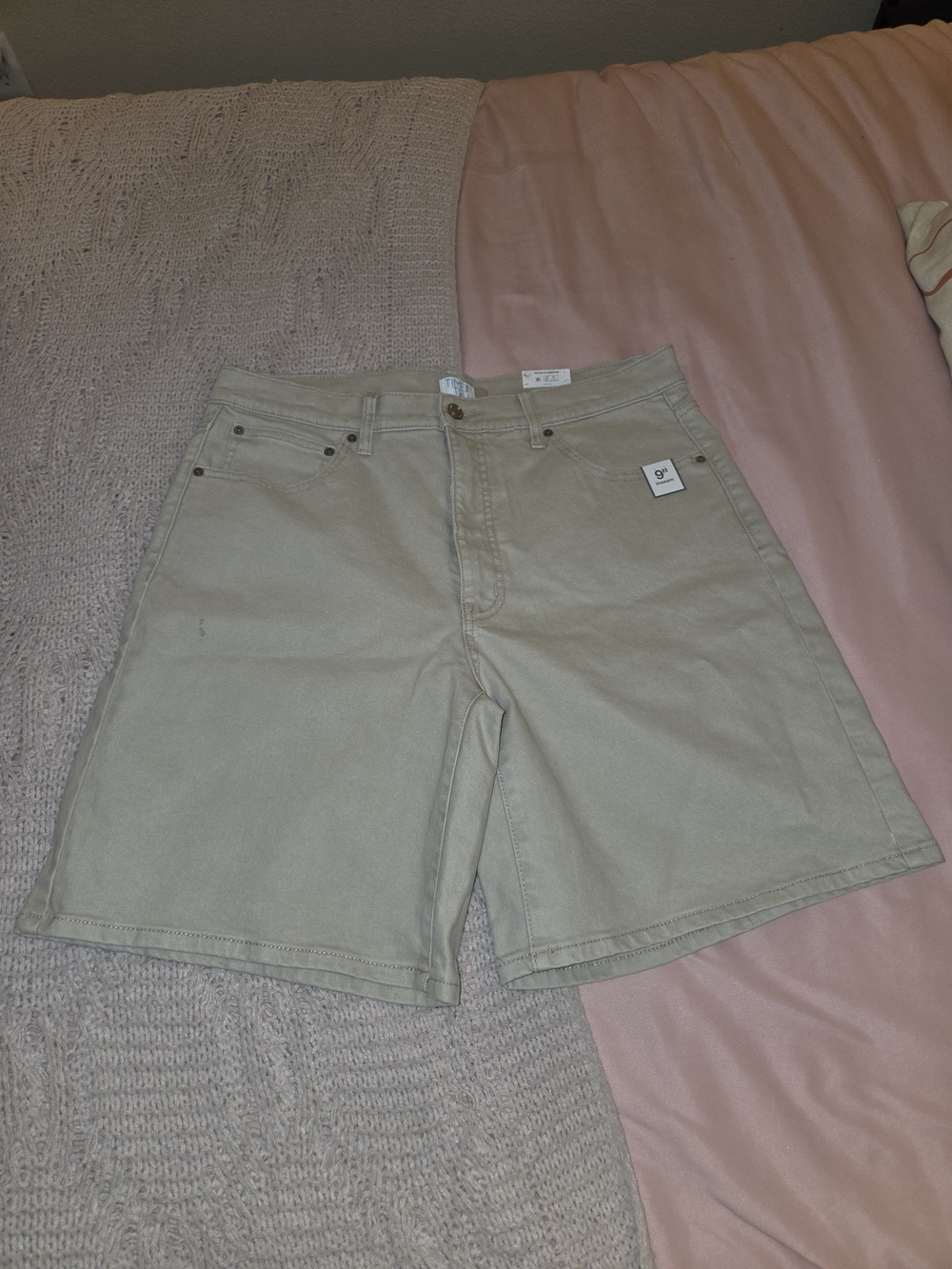Time and Tru Women's Khaki Beige Bermuda Shorts